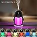 Walkas Mini Portable 7 Color LED Light Cool Mist Humidifier with Timed auto Shutdown for Office Home (Black)
