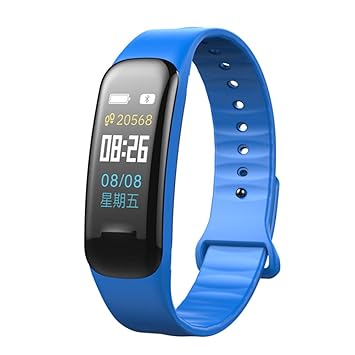 Farbe Bildschirm Slim Fitness Tracker, qimaoo Sport Smart Uhr mit Herzfrequenz Blutdruckmessgerät, IPS-Display Armband Schrit