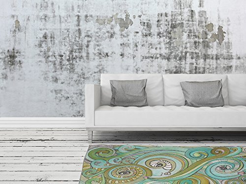 Amazon Com Modern Industrial Psychedelic Blue Green Artist Area