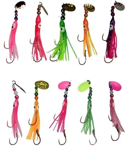 Glooglitter Kokanee Dodger Lot de 4 clignotants pour pêche à la traîne - 11,4 cm - Couleur classique