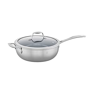 ZWILLING Spirit 3-ply 4.6-qt Stainless Steel Ceramic Nonstick Perfect Pan