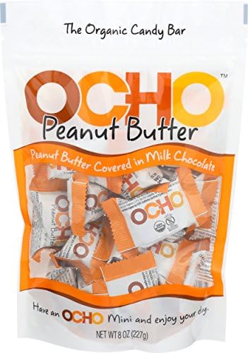 OCHO Candy The Organic Bar Peanut Butter Minis, 8 oz