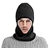 Komene Kint Winter Hats, 3-in-1 Cold Weather Beanie with Flexible Neck Guard,Riding Hat for Outdoor Sports Cycling Motorcycle Ski