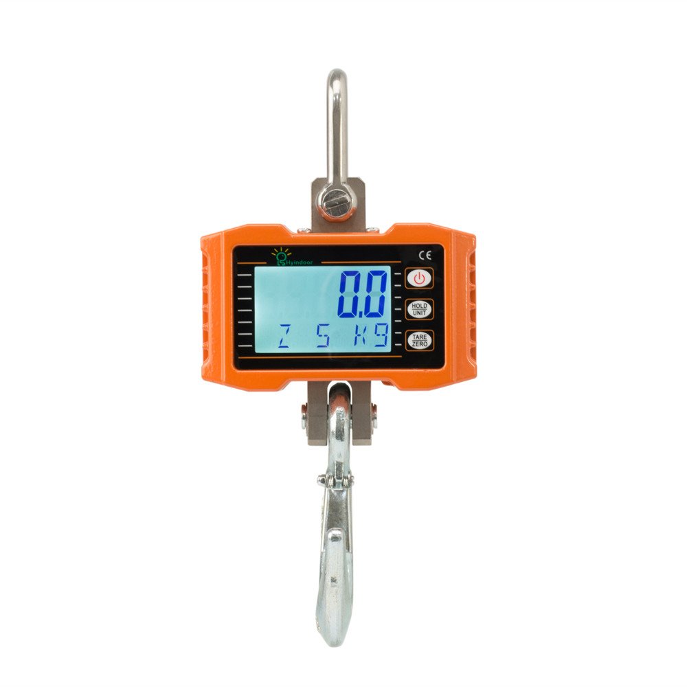 Hyindoor 1000KG 2000LBS Aluminum Digital Crane Scale Heavy Duty Compact Hanging Scale