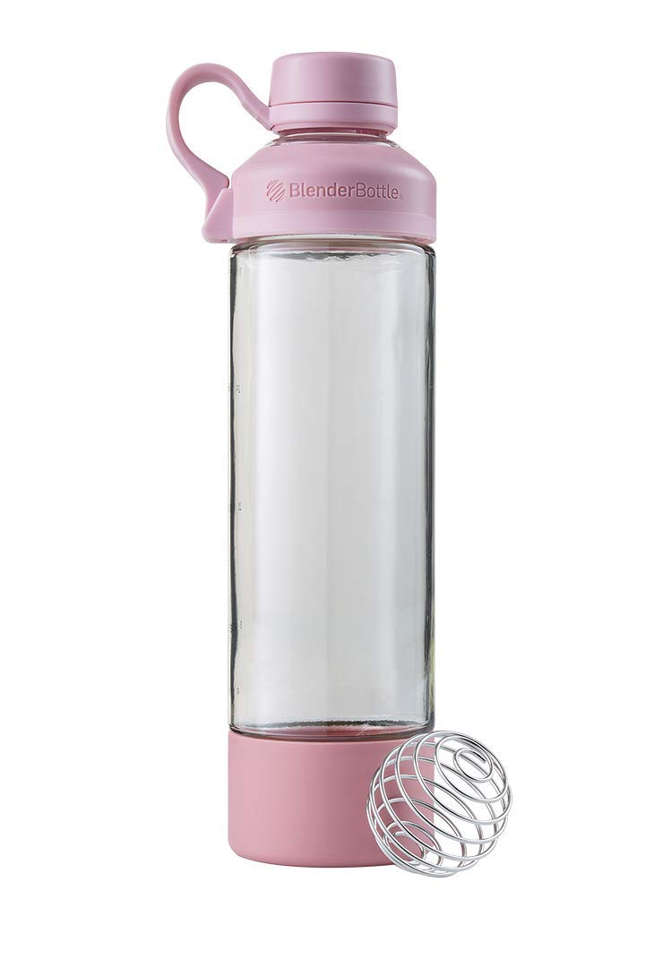BlenderBottle Men Mantra Glass Shaker - Rose Pink, 590 ml