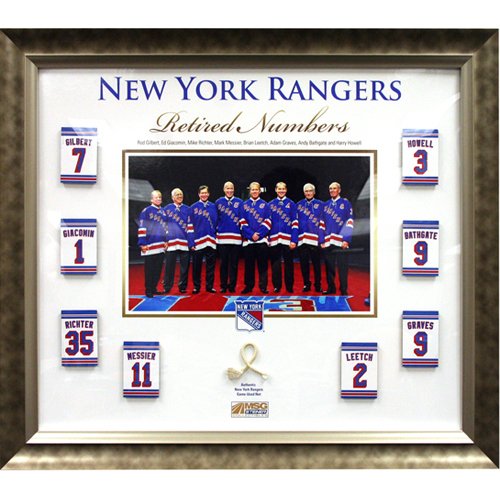 Steiner Sports NHL New York Rangers Retired Numbers Framed 20x24