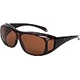 Solarfun Polarized Fit Over Glasses Sunglasses Wrap Around Solar Reduce Shield for Men and Women's Driving