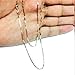 10k Yellow Real Gold Mariner Link Chain Necklace, 1.2mm, 24