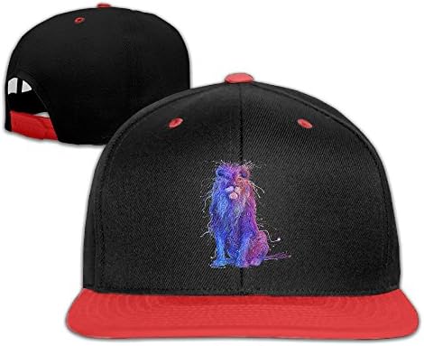 Lions Painting Art Kid Hip Hop Baseball Cap Toddler Snapback Hat For Boys Girls Awesome Adjustable Cool Trucker Plain Flat Hats For Dance,Neo-Jazz,Street Jazz,Reggea