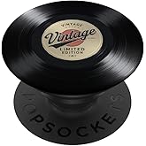 Vinyl Record Player Vinyl Collector Retro Music Lover PopSockets Adhesive PopGrip