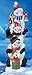 Collections Etc Lighted Stack of Snowmen Outdoor Garden Stake