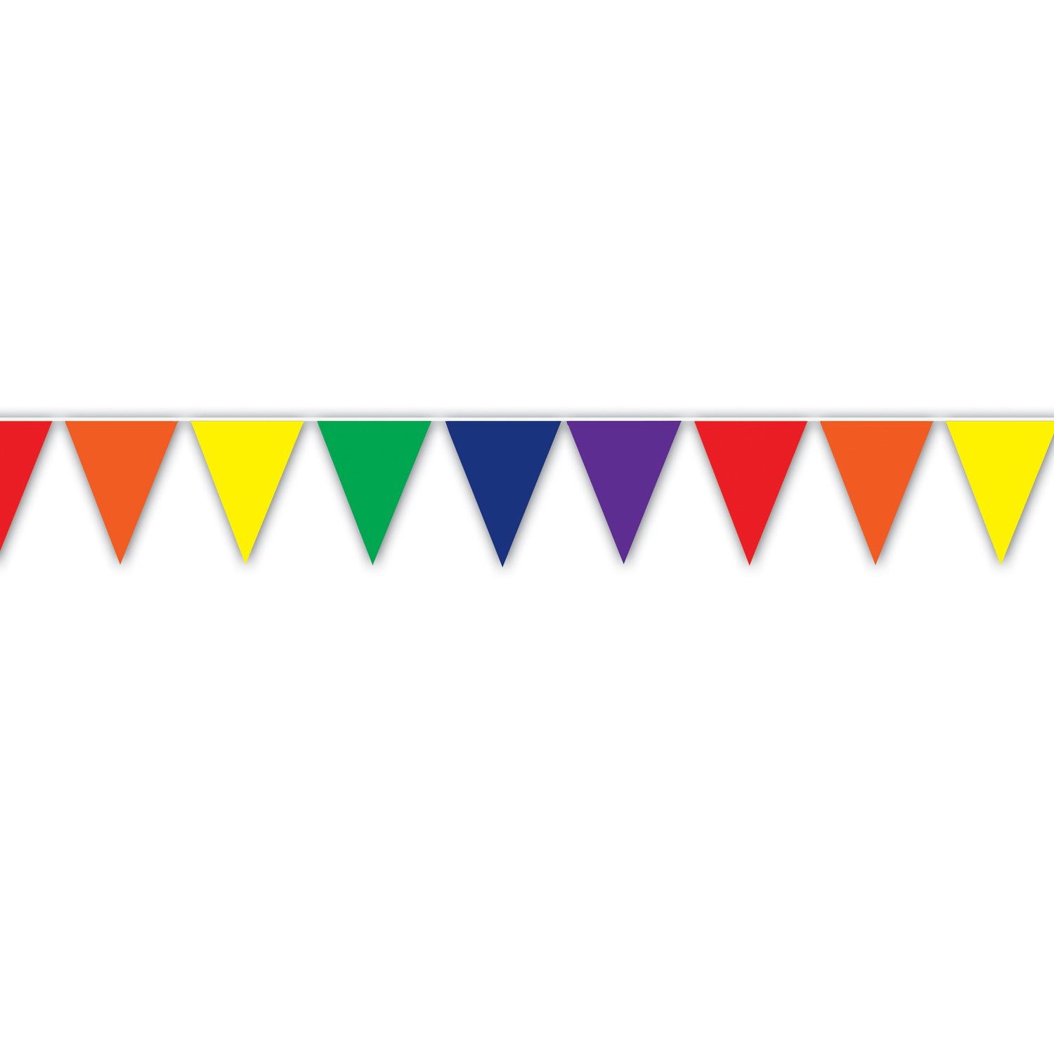 Beistle Rainbow Pennant Banner, Medium