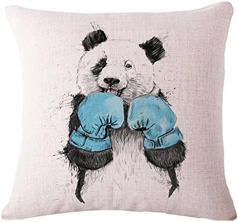 We Seller Custom Pillowcase Boxing Panda Decorative Throw Pillow Covers 18 x 18 Inches