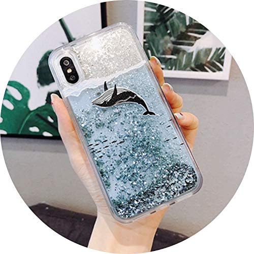Phone Case for Samsung Galaxy S7 S8 S9 Plus Note 8 9 J3 J5 J7 2016 2017 A3 A5 A7 A6 A8 2018 Cover Cases,Whale Fish,A8 2018