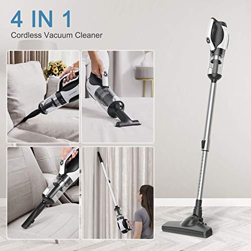 APOSEN Cordless Vacuum Cleaner, 4 in 1 Stick Handheld Vacuum Cleaner