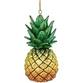 Noble Gems Pineapple Glass Christmas Tree Ornament NB1544