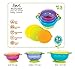 Baby Suction Bowls – Pack of 3 | Best Spill Proof Feeding Set for Toddler | 3 Bowls and Snap Tight Lids | Perfect for To Go Storage & Snacks FDA Approved BPA Free Plastic | Best Suction