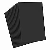 Do²ping Black Foam Sheets Crafts, 8.5x5.5 Inch Eva