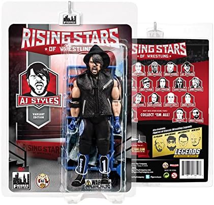 Rising Stars of Wrestling Series: AJ Styles Black/Blue Outfit Action Figure
