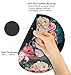 Vintage Sugar Skull Ergonomic Design Girly Cute Mouse Pad with Wrist Rest Hand Support. Round Large Mousing Area. Matching Microfiber Cleaning Cloth for Glasses & Screens. Great for Gaming & Work