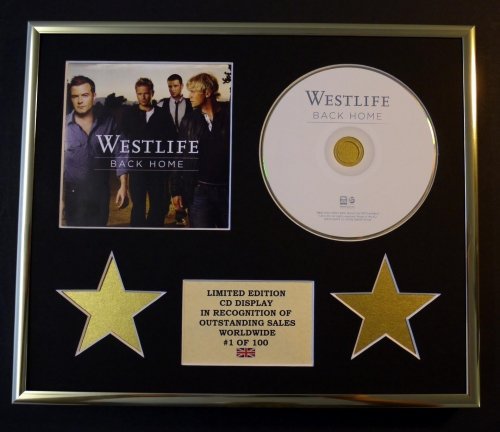 WESTLIFE/CD DISPLAY/LIMITED EDITION/COA/BACK HOME