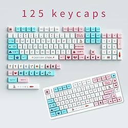 125 Keys Pixel Gaming Custom Keycaps, PBT XDA