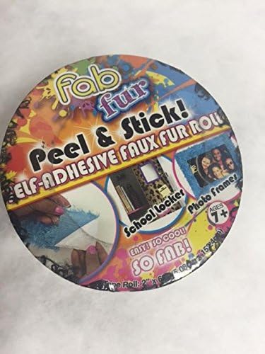 LNI INT'L FAB FUR ADHESIVE FAUX FUR AND PLUSH CRAFTING MATERIAL BLACK BEAR SHAG, TAPE ROLL