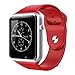 Bluetooth Smart Watch with Camera, TechFaith A1 Smart Watch for Android Smartphones (Red)