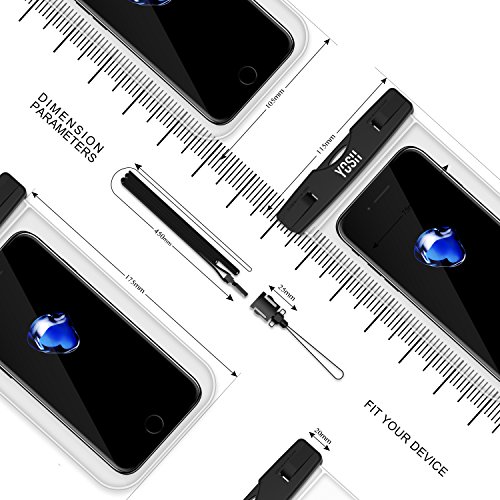 YOSH Waterproof Phone Lanyard Pouch Cell Phone Dry Bag Underwater for iPhone11 Pro Max XR XS X 8 7 6 SE Galaxy Pixel up… - Image 7