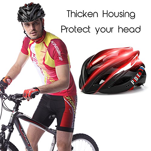 image for PiDiEn Bicycle Helmet Men Adult Bike Helmet Warning Taillights Pest Co