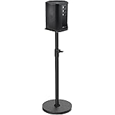 Height Adjustable Speaker Stand for Bose S1 Pro / S1 Pro Plus Floor Stand, Extends 45" to 54", Holds up to 20LBS, Wireless Studio Monitors Heavy Duty Speakers Stands for Bose, Easy to Install, Black
