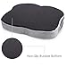 Naturalico 100% Memory Foam Portable Seat Cushion with Cooling Gel Pad for Coccyx Tailbone and Sciatica Back Pain