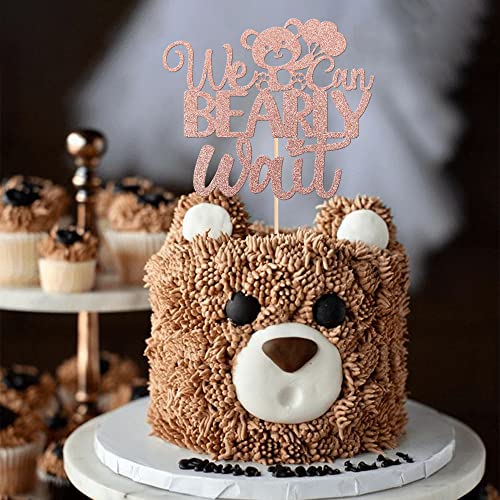 Boho Bear Cake Topper Set - Beige & Brown Decorations For Baby Showers, Birthdays - View #5
