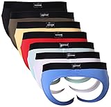 yuyangdpb Men's Sexy Underwear Jockstrap Comfort Supporter Briefs 7 Pack Medium