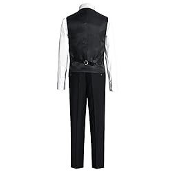 Marvelous World Boys' 5-Piece Formal Vest Suit