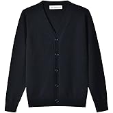 SMINLING Pinker Boys School Uniform Cardigan Sweater V-Neck Soft Cotton Clothing