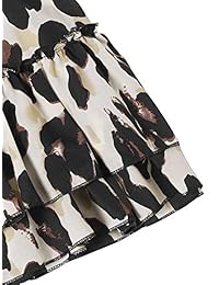 Falda corta con dobladillo con volantes y estampado de leopardo SheIn para dama