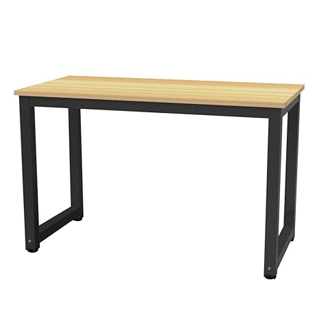 Dripex Schreibtisch Computertisch, PC-Tisch für Bürotisch Arbeitstisch Officetisch Stabile Konstruktion Tisch (120cm Ulmefarb