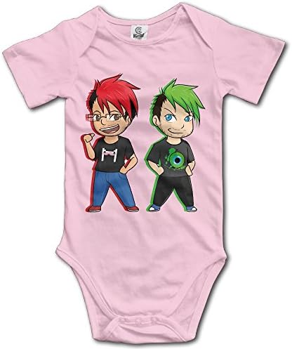 Infant Markiplier Vs Jackseptic Eye Youtube Short Sleeve Unisex Baby Romper Onesie Pink 12 Months