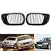Astra Depot Matte Black Euro Front Upper Kidney Grille For 2002-2006 E46 3 Series 320 325 330 4D Sedan Wagon