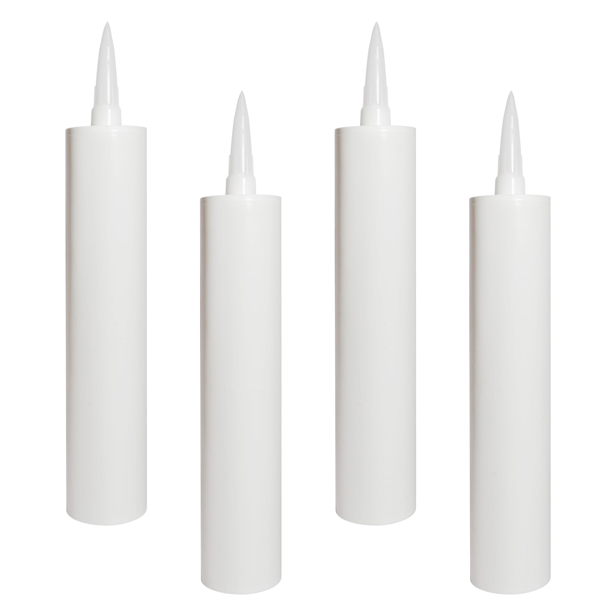 Photo 1 of Red Devil 1029 900ML Empty Caulk Tube, 30 oz. Reusable Plastic Caulking Cartridge, 4 Pack
