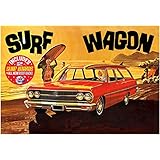 AMT 1965 Chevy Chevelle Surf Wagon - 1/25 Scale Model Kit - Buildable Vintage Vehicles for Kids and Adults