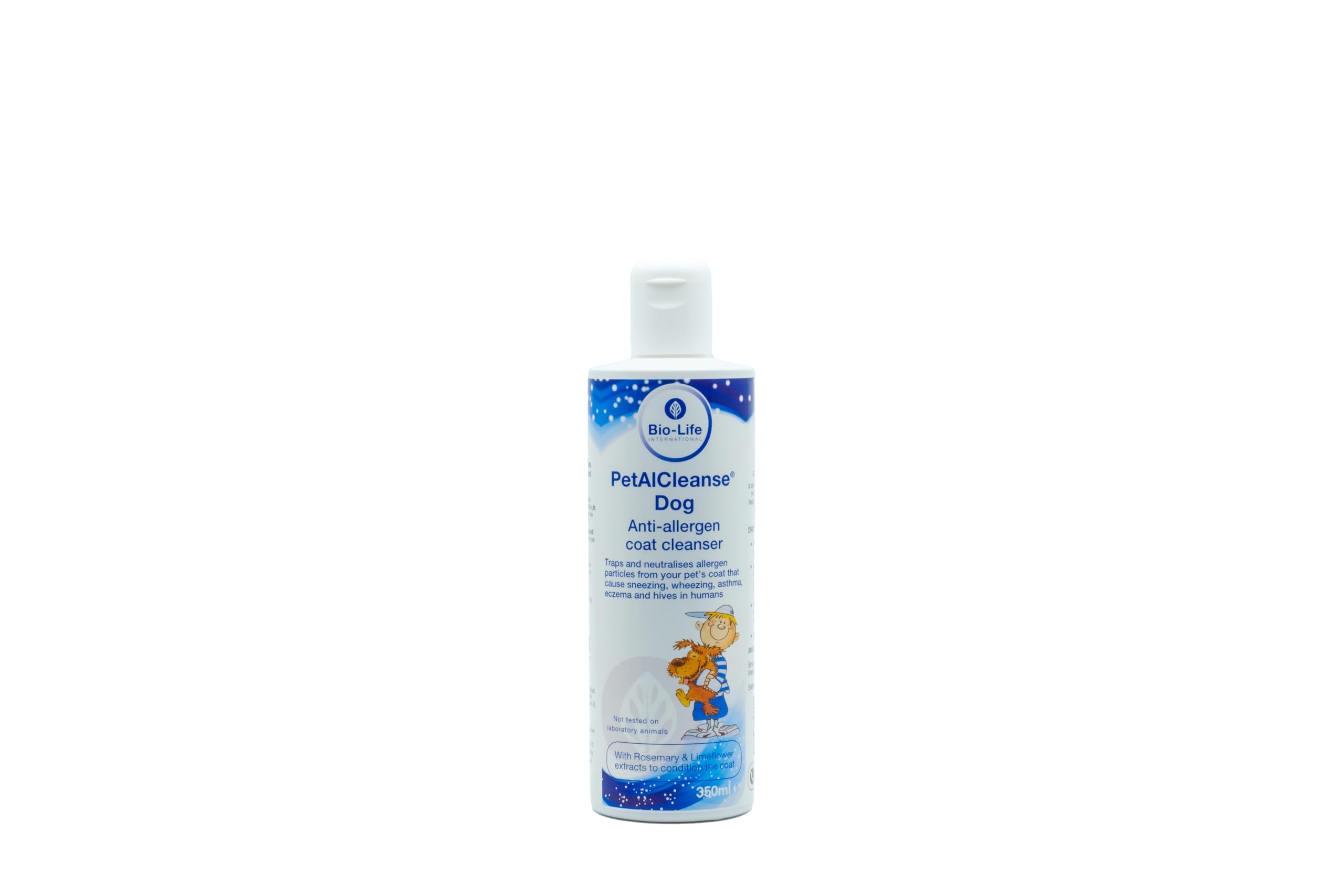Bio-Life International PetAlClenase Dog Anti-allergen coat cleanser - traps and neutralises allergen particles from your pets coat. 350ml