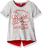 GUESS Baby Girls' Short Sleeve Hi Low Logo