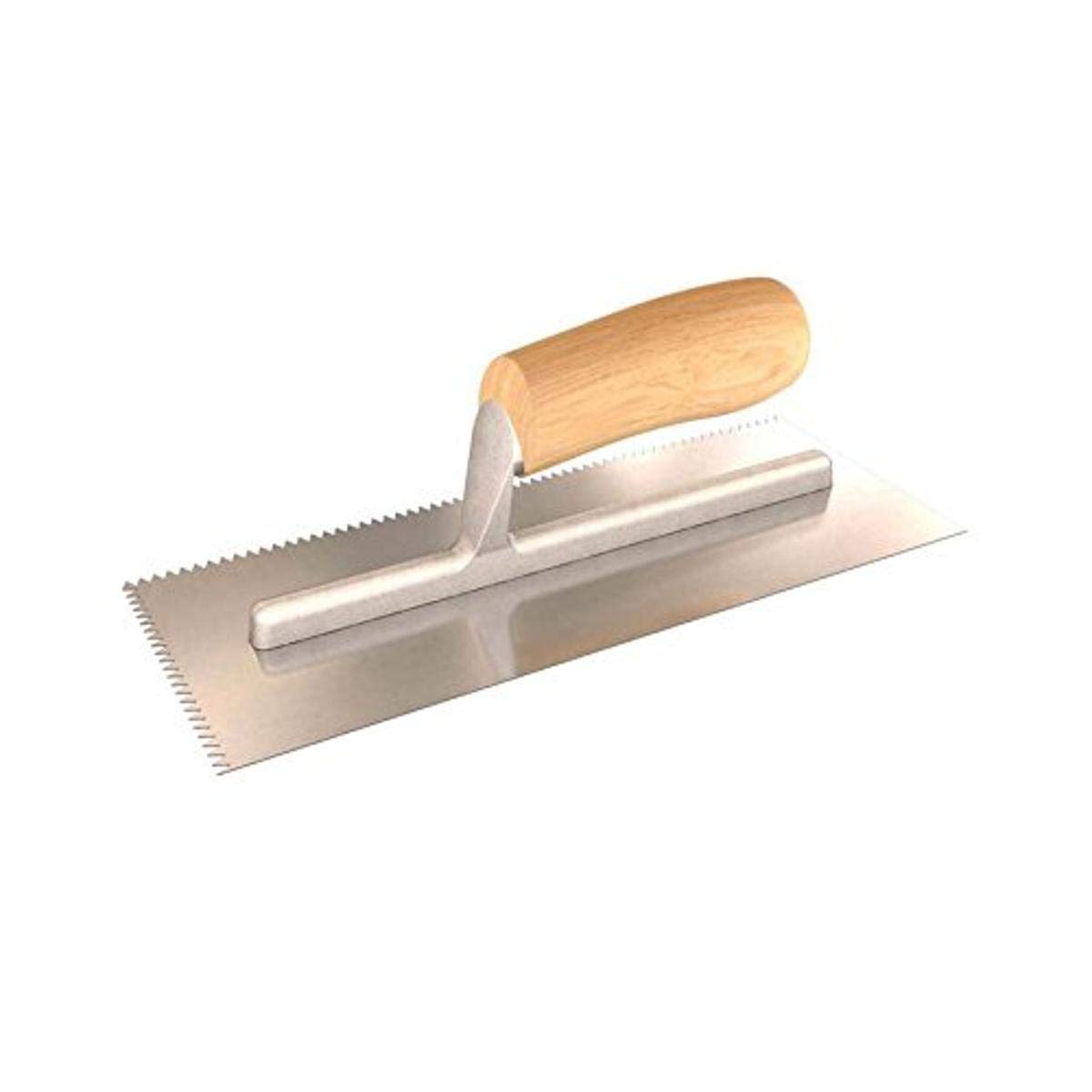 Bon 87-164 Notched Trowel- 1/16D X 1/16W X 1/16A V- Notch-Wood Handle