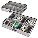 storageLAB Under The Bed Shoe Storage, Shoe Organizer with Sturdy Sides and Bottom - Set of 2, Fits 24 Pairs Total