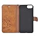 iPhone 7 Case, CORNMI Design Wallet Leather Magnetic Closure Cover for iPhone 7 4.7 inch with Card Slots, Cash Compartment, Wrist Strap Brown