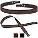BronzeDog Embossed Rifle Strap Genuine Leather Adjustable Belt Hunting Shotgun Sling (Brown - Animals Embossing)