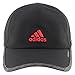 adidas Men's Adizero 2 Relaxed Performance Cap, Black/Dark Heather/Scarlet, One Size