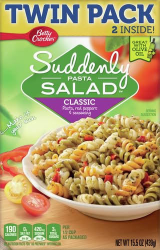 BETTY CROCKER SUDDENLY PASTA SALAD, CLASSIC, TWIN PACK, 15.5 OZ